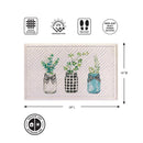 Welcome Farmhouse Jar Trio Embossed Mat