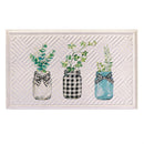 Welcome Farmhouse Jar Trio Embossed Mat