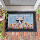 Floral Llama Embossed Mat