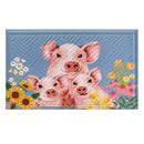 Hillside Pasture Pigs Embossed Mat