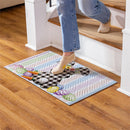Buffalo Plaid Bunny Welcome Embossed Mat