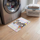 Buffalo Plaid Bunny Welcome Embossed Mat