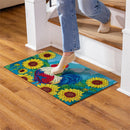 Sunflower Rooster Embossed Mat