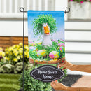 Garden Fabric Flag Sign, "Home Sweet Home"