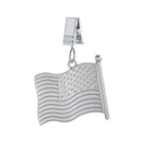Metal Weighted Flag Clip, American Flag