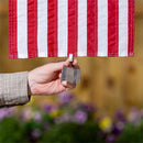 Metal Weighted Flag Clip, American Flag