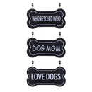 Garden Flag Fabric Sign, Dog Bones