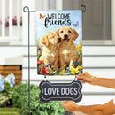 Garden Flag Fabric Sign, Dog Bones