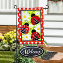 Garden Flag Fabric Sign,"Welcome"