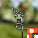 Metal Shaped Flag Stand Clip, Butterfly & Hummingbird