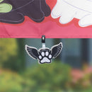 Fabric Weighted Flag Clip, Angel Paw