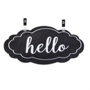 Garden Fabric Flag Sign, "Hello"