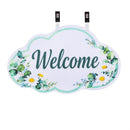 Garden Flag Fabric Sign, Welcome