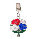 Metal Weighted Enamel Flag Clip, Patriotic Bouquet