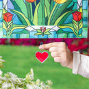 Metal Weighted Enamel Flag Clip, Heart