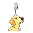 Metal Weighted Enamel Flag Clip, Dog