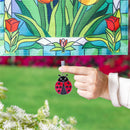 Metal Weighted Enamel Flag Clip, Ladybug