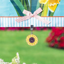 Metal Weighted Enamel Flag Clip, Sunflower