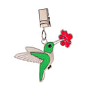Metal Weighted Enamel Flag Clip, Hummingbird