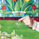 Metal Weighted Enamel Flag Clip, Hummingbird