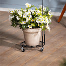 Metal Garden Flag Plant Stand