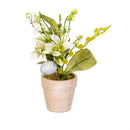 Hop Into Spring Faux Floral Table Decor, Easter Egg Mini Artificial, 8.3", Wooden Crate
