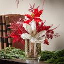 Feels Like the Holidays Faux Floral Table Decor, 13"H