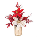 Feels Like the Holidays Faux Floral Table Decor, 13"H