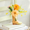 Hillside Pasture Faux Floral Table Decor, Cowboy Boot