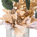 Pearl & Pine Faux Floral Table Decor, 14"H