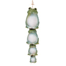 Cottage Garden Bell, Ceramic Trio Hanging Frogs, 13.5"