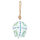 Seaside Retreat Garden Bell, Metal Printed Bell, 6", Asst of 2