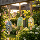 Cottage Garden Bell Mosaic Garden Bell, Butterfly/Dragonfly/Bird, 3 Asst