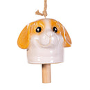 Cottage Garden Garden Bell, Ceramic Dog, 7.87"H