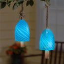 Cottage Garden Garden Bell, GID Glass Bell, 2 Asst