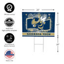 Georgia Tech Yard Sign, Patriotic