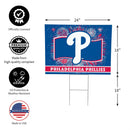 Philadelphia Phillies Yard Sign, Patriotic