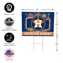 Houston Astros Yard Sign, Patriotic