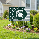 Michigan State Spartans Stars & Stripes Yard Sign