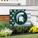 Michigan State Spartans Stars & Stripes Yard Sign
