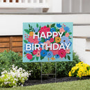 This Calls For Cake Yard Sign with H-Stake, "Happy Birthday", 24"x18"