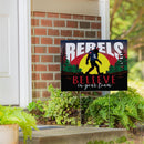 University of Mississippi Yard Sign, Bigfoot