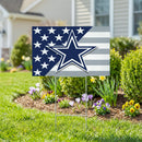Dallas Cowboys Stars & Stripes Yard Sign