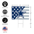 Dallas Cowboys Stars & Stripes Yard Sign