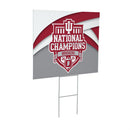 Indiana University, Div 1 Champs, Cororplast Yard Sign