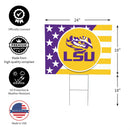 Lsu Tigers Stars & Stripes Yard Sign