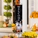 Halloween Ghost Family PVC Vertical Yard Sign, 8"Wx30"H