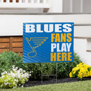 St Louis Blues 2025 Yard Sign, "Fans Play Here"
