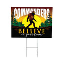 Washington Commanders Yard Sign, Bigfoot