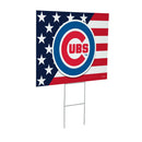 Chicago Cubs Stars & Stripes Yard Sign
